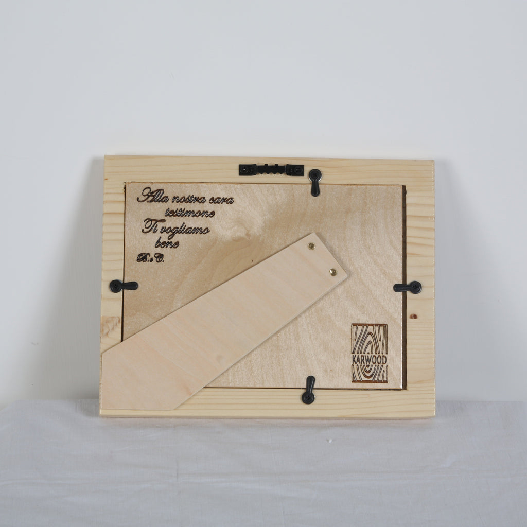 Cornice portafoto in legno monoblocco