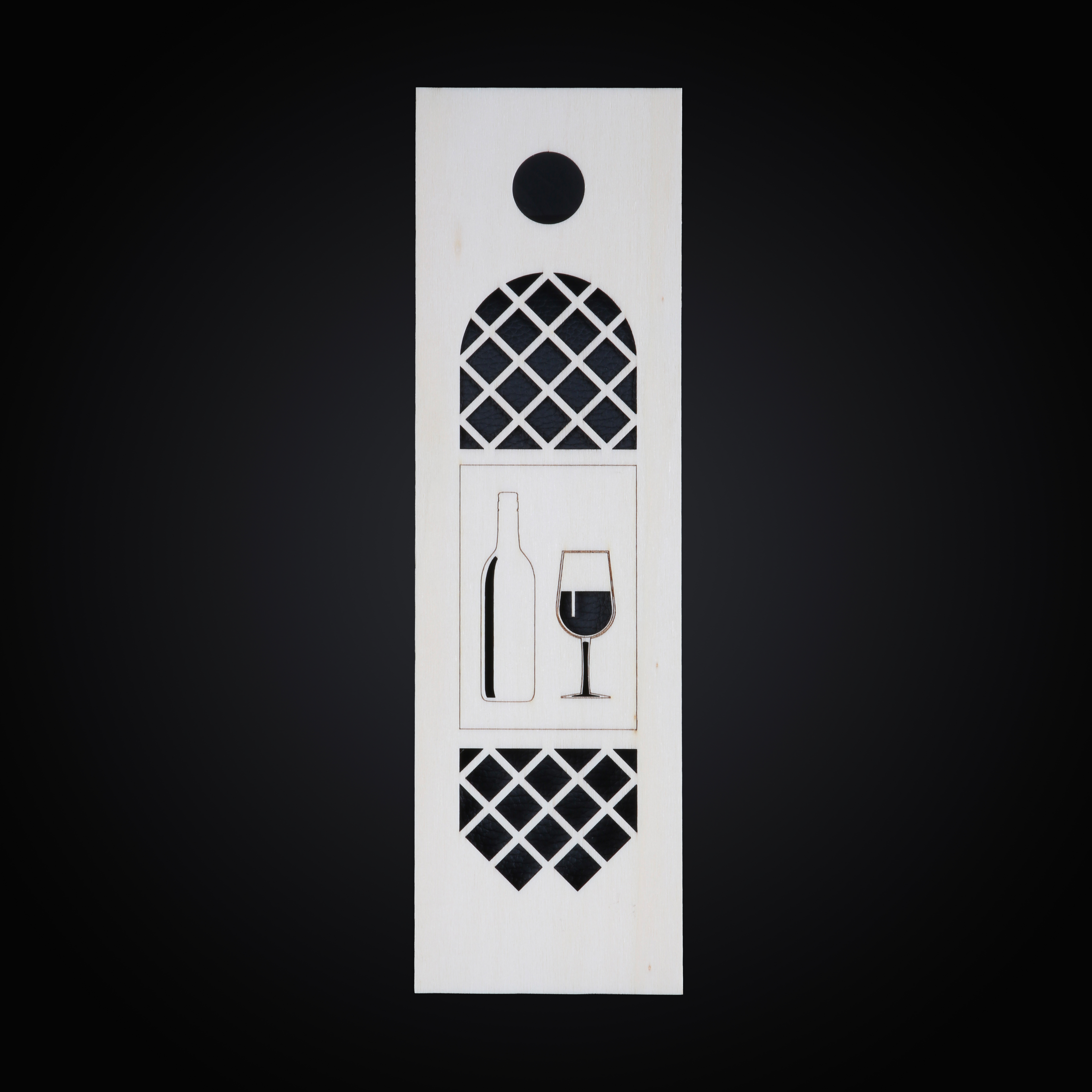 Scatola portabottiglia in legno